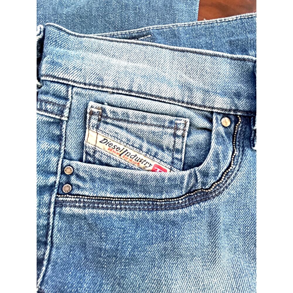 Archival Diesel Ronhoir Low Embellished Y2K Jeans Vintage Sequin Rhinestone 26